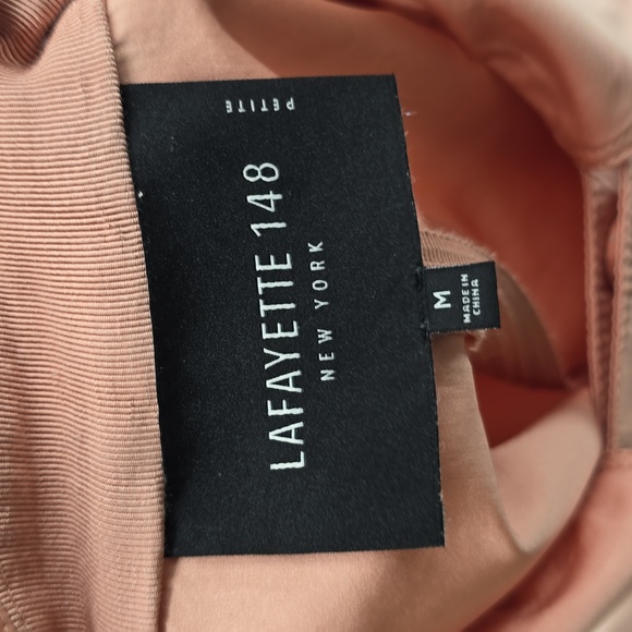 Lafayette 148 New York Button Up Jacket Salmon Color Size MP - Picture 7 of 8